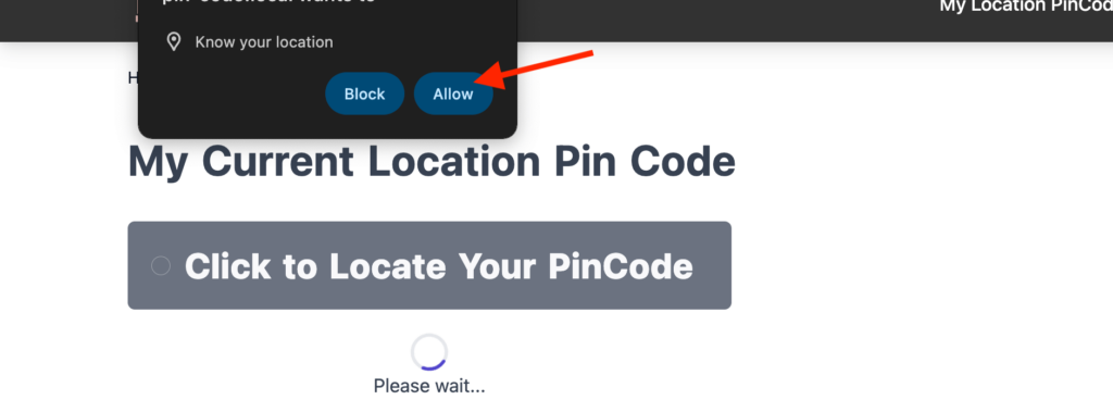 Allow Location Services